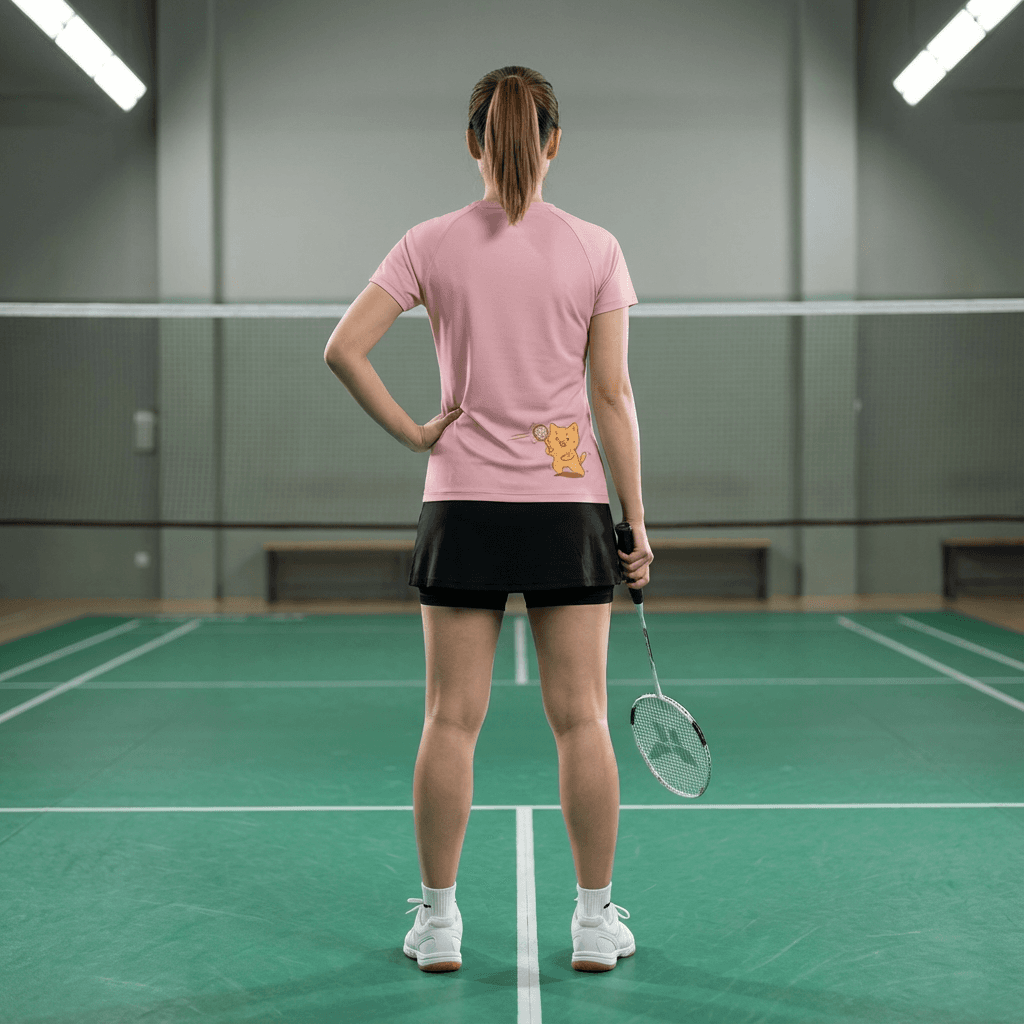 “Let's Play!” Quick Dry Badminton Tee – Cat Edition (Couple Series)