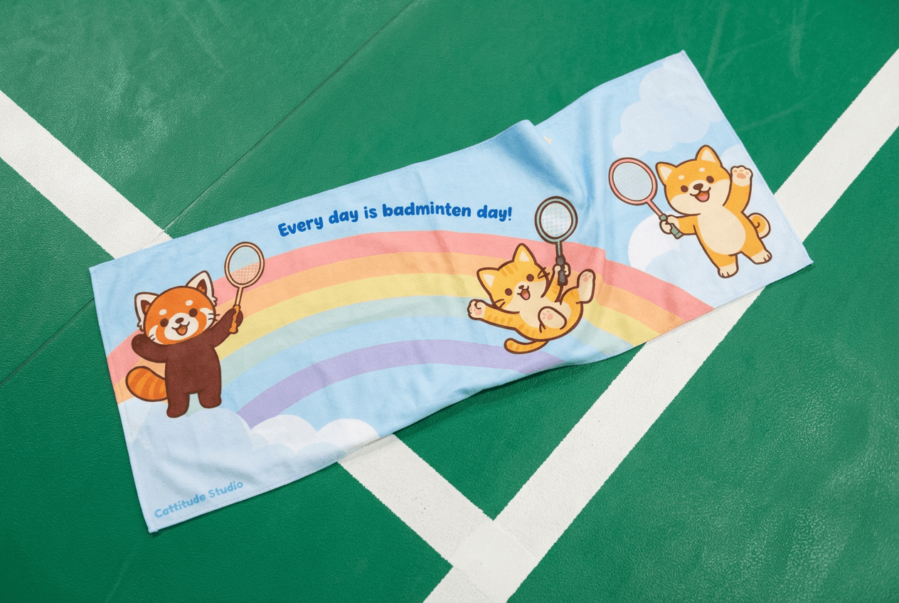Double-sided Badminton Day & Night Sports Towel